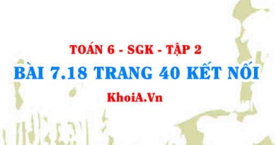 Bài 7.18 trang 40 Toán 6 Tập 2 Kết nối tri thức